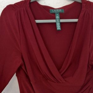 Ralph Lauren deep red dress